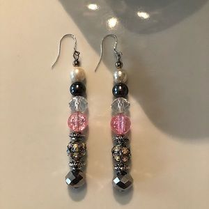 Pair of earrings designed & hand made old fashion way by me Makeda . Great gift